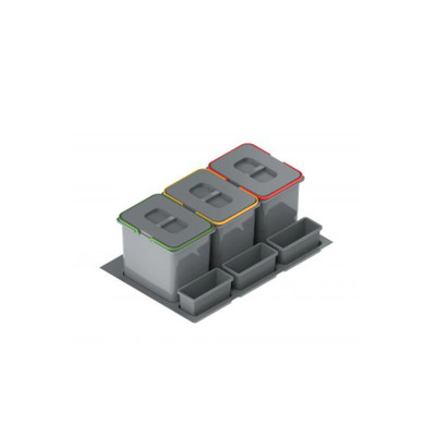 Pojemnik - kosz na odpady PRAKTIKO 90 (3x20L) H-400 REJS WE14.1831.05.049 Pojemnik - kosz na odpady PRAKTIKO 90 (3x20L) H-400 REJS WE14.1831.05.049
