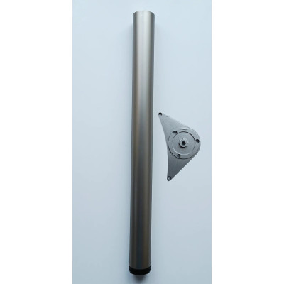 Noga meblowa fi-60  H-710 nikiel /satyna Rejs