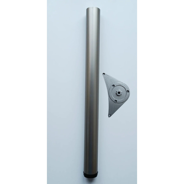 Noga meblowa fi-60  H-710 nikiel /satyna Rejs