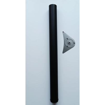 Noga meblowa fi 60 H-710  czarna mat Rejs